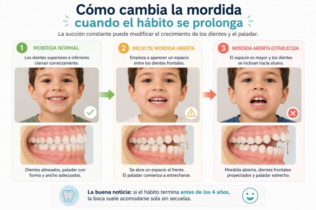 Como cambia la mordida